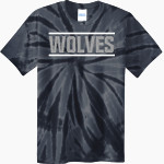 P S 197 Math Science Technology Preparatory Wolves Port & Company Men's Tie-Dye T-Shirt Front Thumbnail