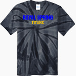 Royal Spring Titans <span class="pdp-name-mascot">Royal Spring Titans</span> Port & Company Men's Tie-Dye T-Shirt Front Thumbnail