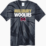 MILLBURY SR HIGH SCHOOL WOOLIES <span class="pdp-name-mascot">MILLBURY MEMORIAL WOOLIES</span> Port & Company Men's Tie-Dye T-Shirt Front Thumbnail