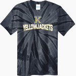 KINGFISHER HIGH SCHOOL YELLOWJACKETS <span class="pdp-name-mascot">KINGFISHER YELLOWJACKETS</span> Port & Company Men's Tie-Dye T-Shirt Front Thumbnail