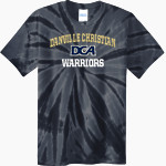 DANVILLE CHRISTIAN ACADEMY WARRIORS <span class="pdp-name-mascot">DANVILLE CHRISTIAN WARRIORS</span> Port & Company Men's Tie-Dye T-Shirt Front Thumbnail