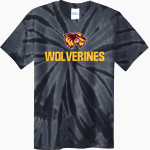 Au Gres-Sims HIGH SCHOOL WOLVERINES <span class="pdp-name-mascot">AU GRES - SIMS WOLVERINES</span> Port & Company Men's Tie-Dye T-Shirt Front Thumbnail