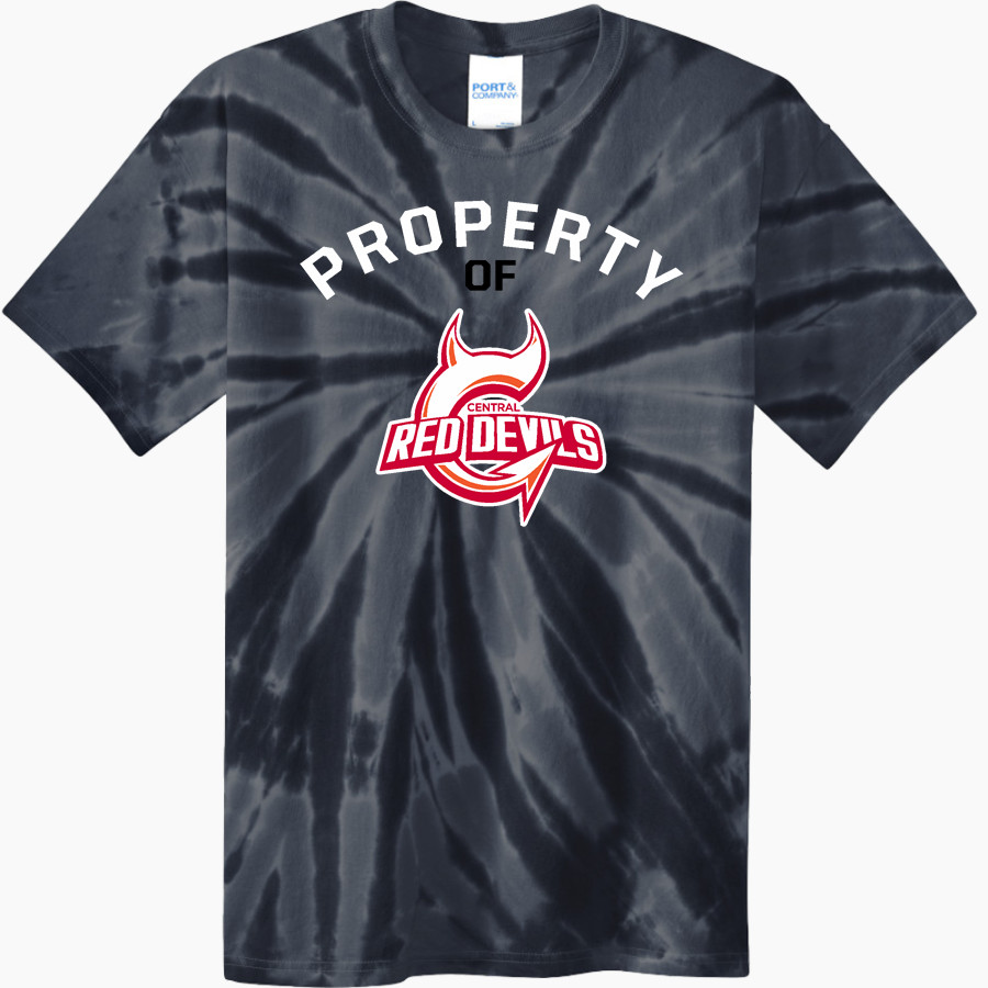 CENTRAL HIGH SCHOOL RED DEVILS <span class="pdp-name-mascot">CENTRAL RED DEVILS</span> Port & Company Men's Tie-Dye T-Shirt