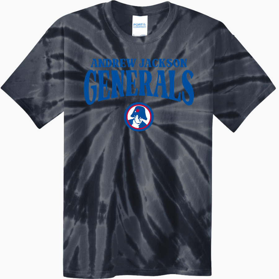Andrew Jackson Generals <span class="pdp-name-mascot">Andrew Jackson Generals</span> Port & Company Men's Tie-Dye T-Shirt