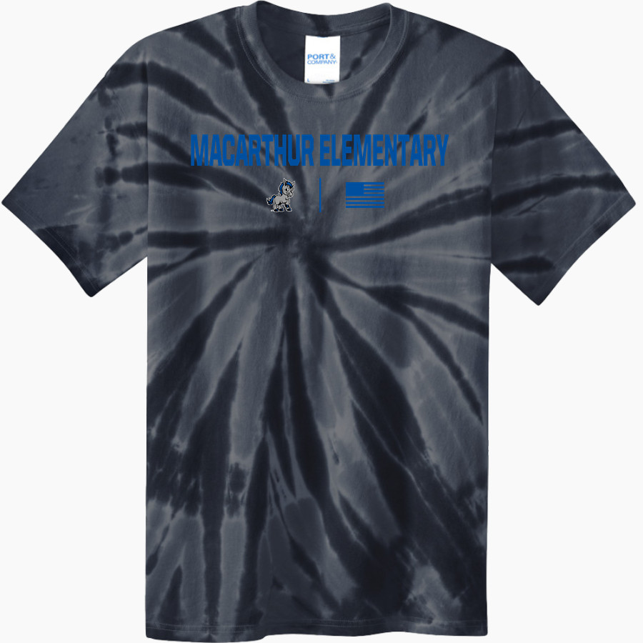 MacArthur Elementary Mustangs <span class="pdp-name-mascot">McArthur Elementary</span> Port & Company Men's Tie-Dye T-Shirt