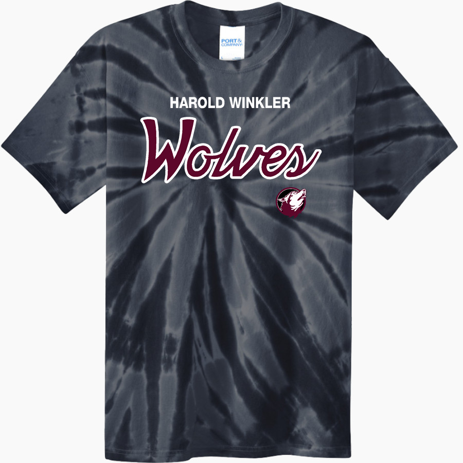 Harold Winkler Wolves <span class="pdp-name-mascot">Harold Winkler Wolves</span> Port & Company Men's Tie-Dye T-Shirt