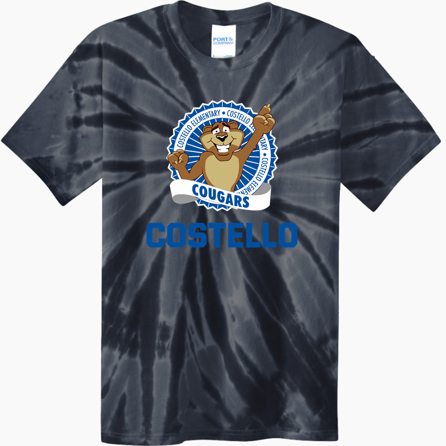 Costello Cougars <span class="pdp-name-mascot">Costello Elementary School Cougars</span> Port & Company Men's Tie-Dye T-Shirt
