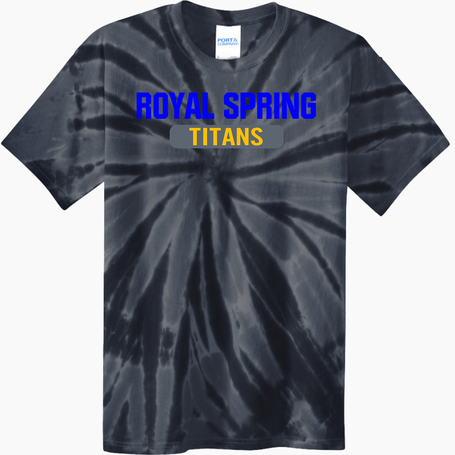 Royal Spring Titans <span class="pdp-name-mascot">Royal Spring Titans</span> Port & Company Men's Tie-Dye T-Shirt