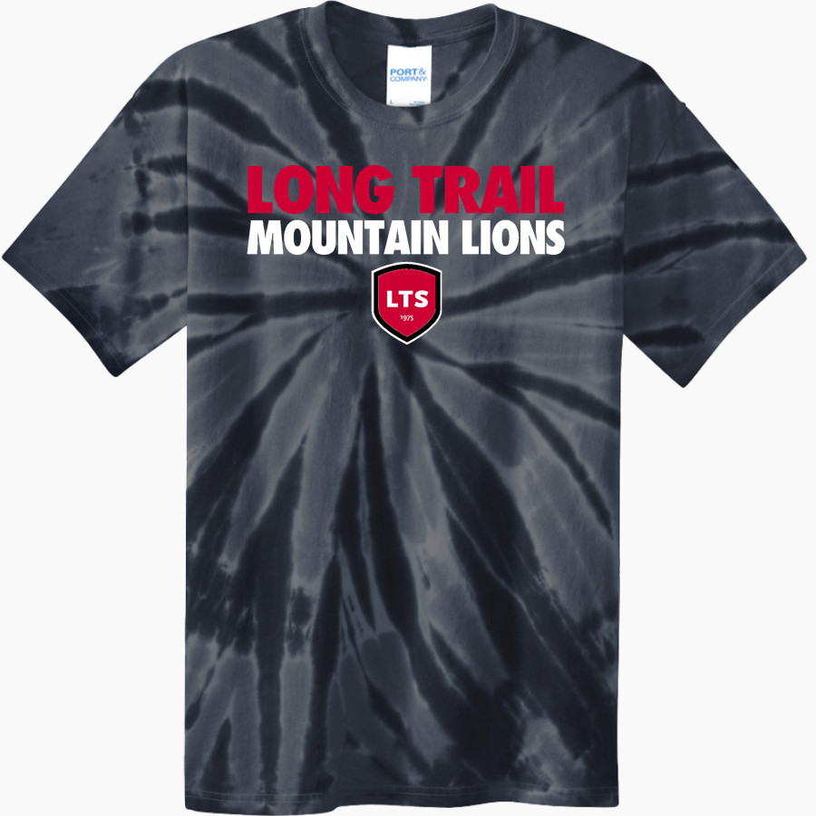 LONG TRAIL SCHOOL MOUNTAIN LIONS Port & Company Men's Tie-Dye T-Shirt