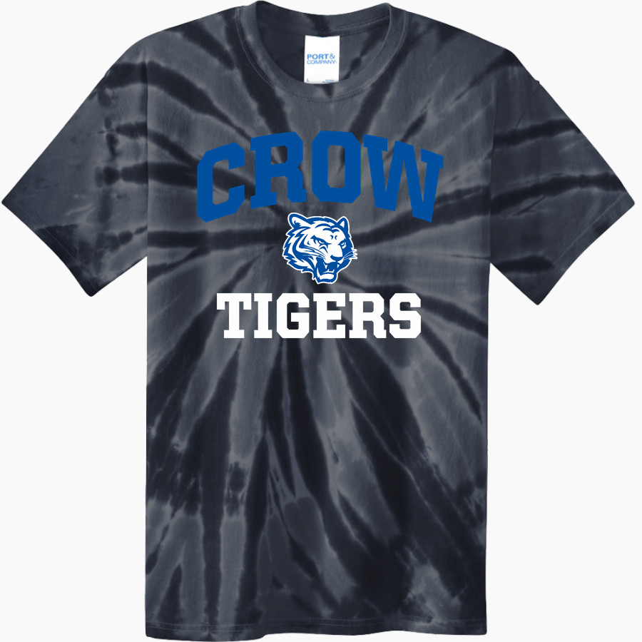 Crow Tigers <span class="pdp-name-mascot">Crow Middle School Tigers</span> Port & Company Men's Tie-Dye T-Shirt