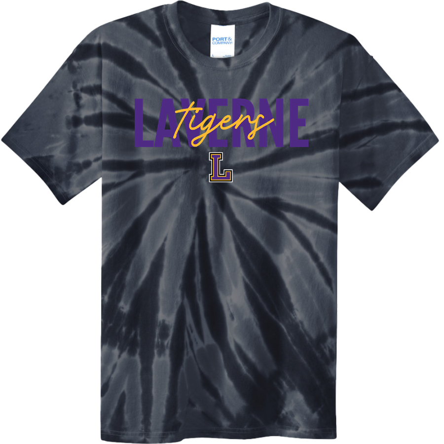 LAVERNE HIGH SCHOOL TIGERS <span class="pdp-name-mascot">LAVERNE TIGERS</span> Port & Company Men's Tie-Dye T-Shirt