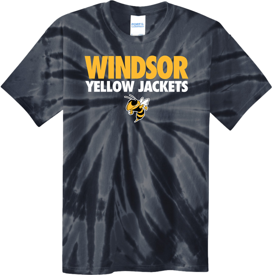 WINDSOR HIGH SCHOOL YELLOW JACKETS <span class="pdp-name-mascot">WINDSOR YELLOW JACKETS</span> Port & Company Men's Tie-Dye T-Shirt