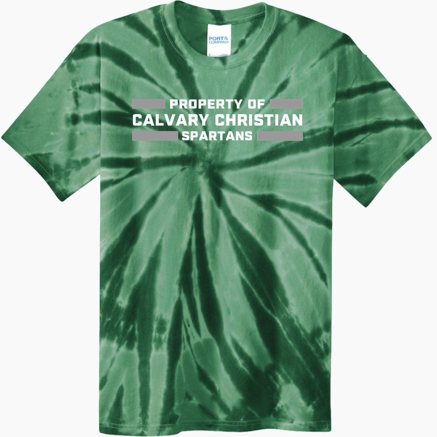 Calvary Christian Spartans <span class="pdp-name-mascot">Calvary Christian Spartans</span> Port & Company Men's Tie-Dye T-Shirt