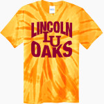 Lincoln Oaks <span class="pdp-name-mascot">Lincoln University Oaks</span> Port & Company Men's Tie-Dye T-Shirt Front Thumbnail