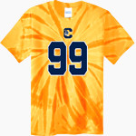 CLAWSON HIGH SCHOOL TROJANS Port & Company Men's Tie-Dye T-Shirt Front Thumbnail