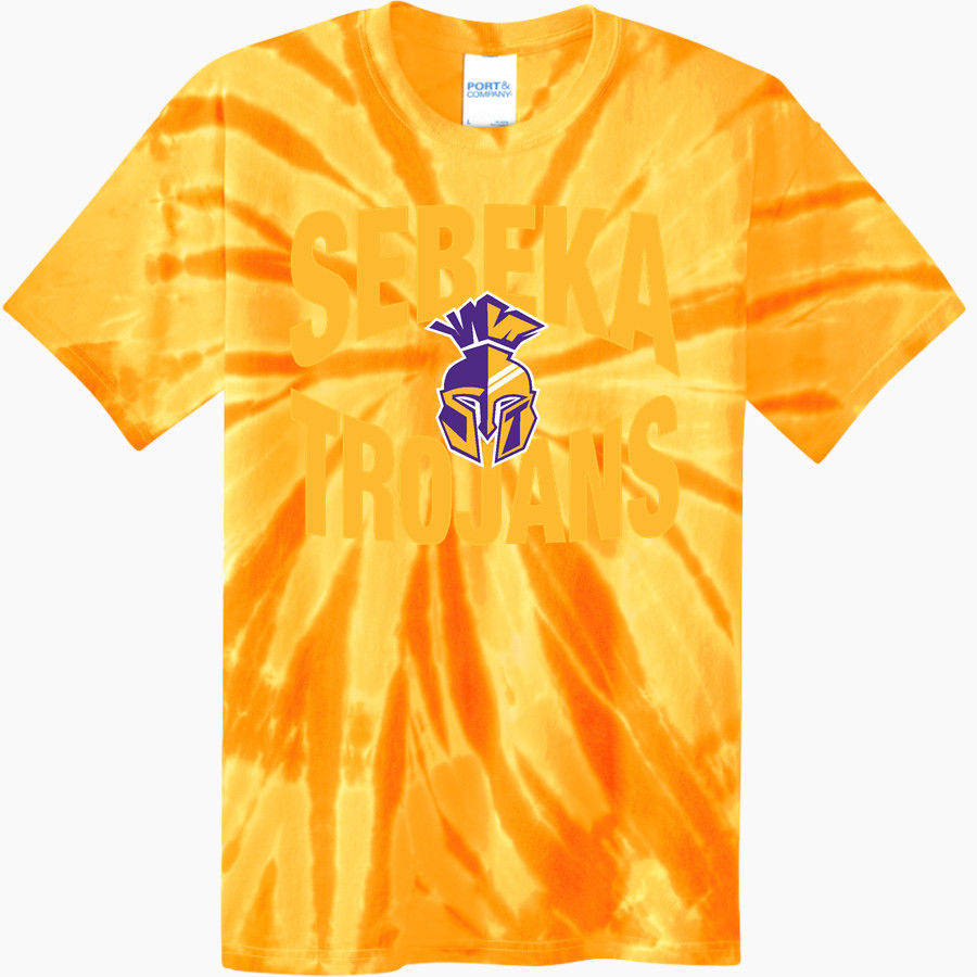 SEBEKA HIGH SCHOOL Trojans Online Store Port & Company Men's Tie-Dye T-Shirt