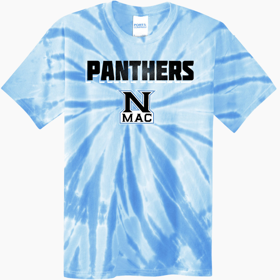NORTH MAC HIGH SCHOOL PANTHERS <span class="pdp-name-mascot">NORTH MAC PANTHERS</span> Port & Company Men's Tie-Dye T-Shirt