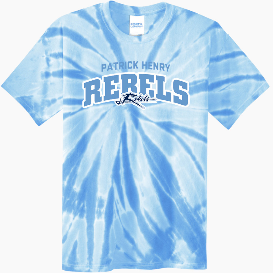 PATRICK HENRY HIGH SCHOOL REBELS <span class="pdp-name-mascot">PATRICK HENRY REBELS</span> Port & Company Men's Tie-Dye T-Shirt