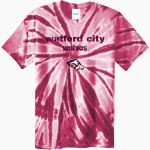 WATFORD CITY HIGH SCHOOL WOLVES Port & Company Men's Tie-Dye T-Shirt Front Thumbnail