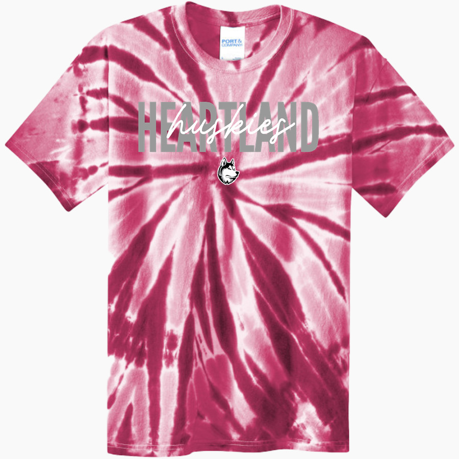 Heartland Huskie <span class="pdp-name-mascot">Heartland Community Schools Huskies</span> Port & Company Men's Tie-Dye T-Shirt
