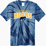 Cabin Branch Bears Port & Company Men's Tie-Dye T-Shirt Front Thumbnail