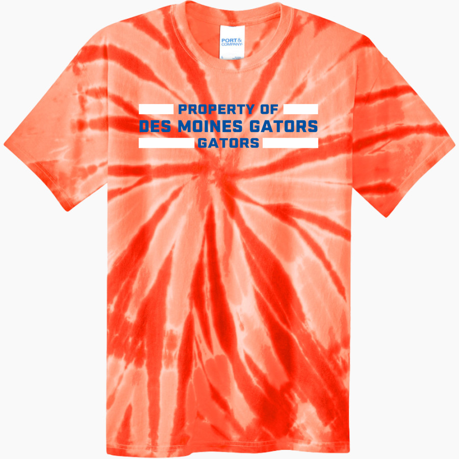 Des Moines Gators Gators <span class="pdp-name-mascot">Des Moines Gators Gators</span> Port & Company Men's Tie-Dye T-Shirt