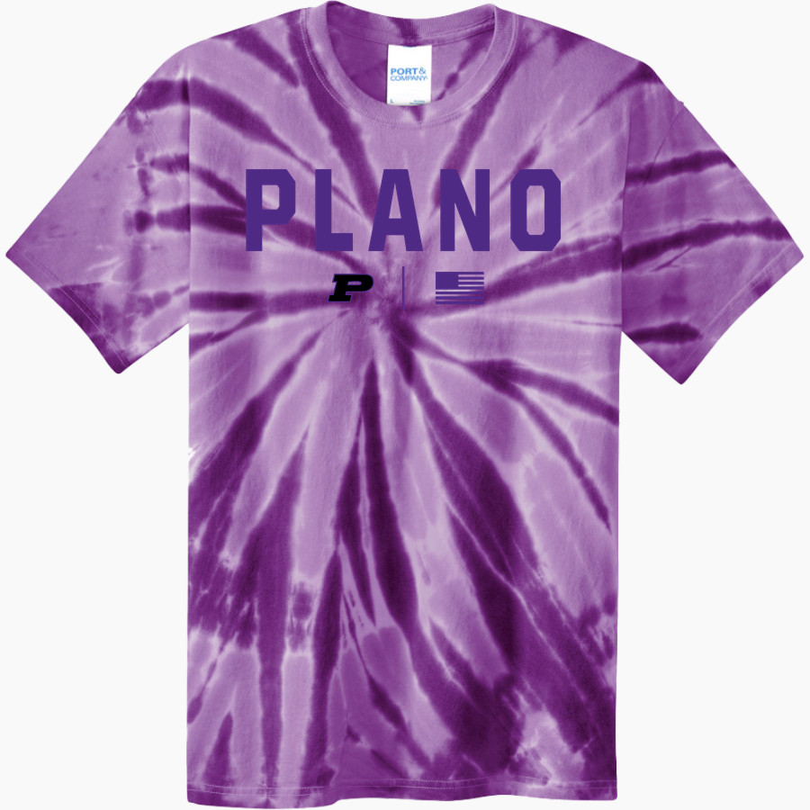 Plano Tigers <span class="pdp-name-mascot">Plano Tigers</span> Port & Company Men's Tie-Dye T-Shirt