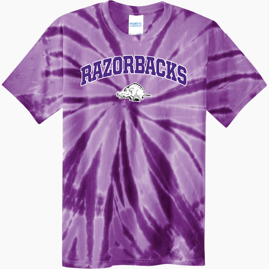 WALHALLA HIGH SCHOOL RAZORBACKS <span class="pdp-name-mascot">WALHALLA RAZORBACKS</span> Port & Company Men's Tie-Dye T-Shirt