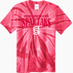 Stevens Cooperative School Spartans <span class="pdp-name-mascot">Stevens Cooperative School Spartans</span> Port & Company Men's Tie-Dye T-Shirt Front Thumbnail
