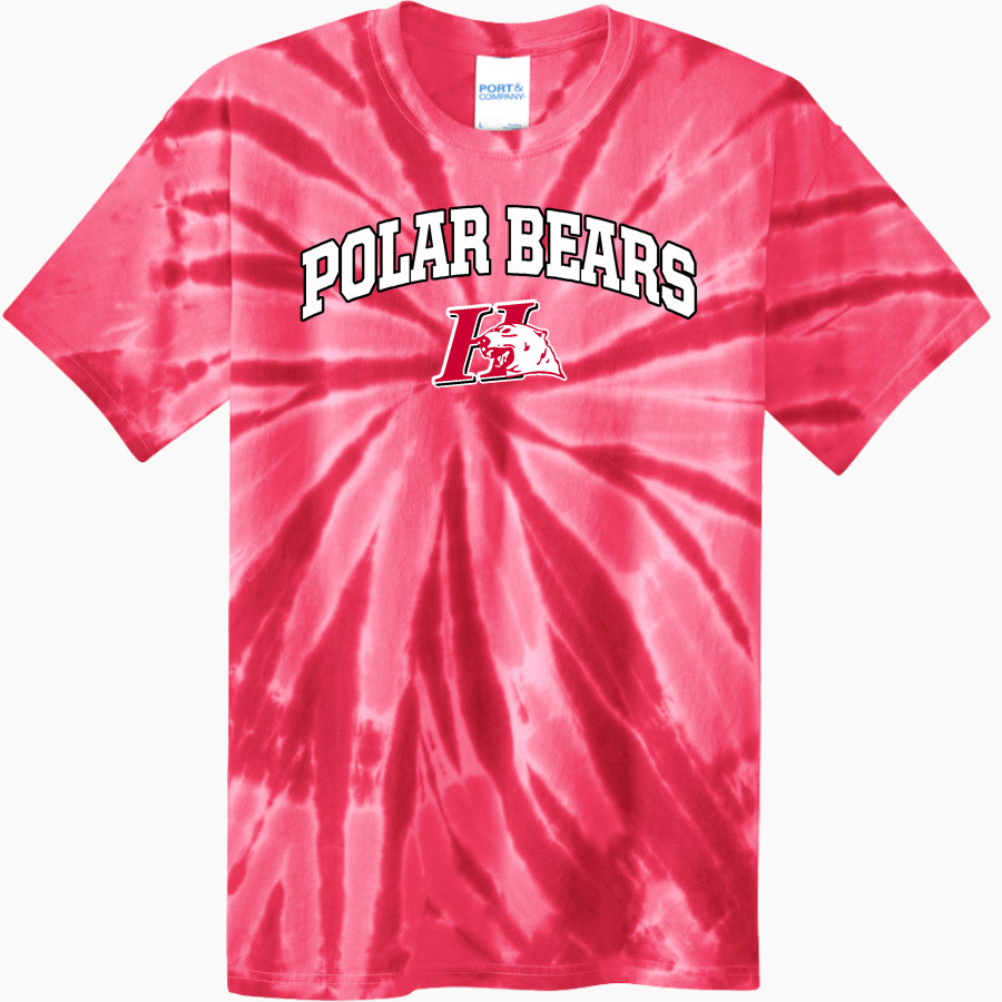 HORTONVILLE HIGH SCHOOL POLAR BEARS <span class="pdp-name-mascot">HORTONVILLE POLAR BEARS</span> Port & Company Men's Tie-Dye T-Shirt