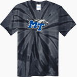 MTSU Blue Raiders Port & Company Youth Tie-Dye Tee Front Thumbnail