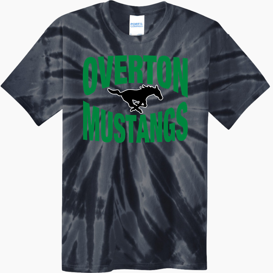 OVERTON HIGH SCHOOL MUSTANGS <span class="pdp-name-mascot">OVERTON MUSTANGS</span> Port & Company Youth Tie-Dye Tee