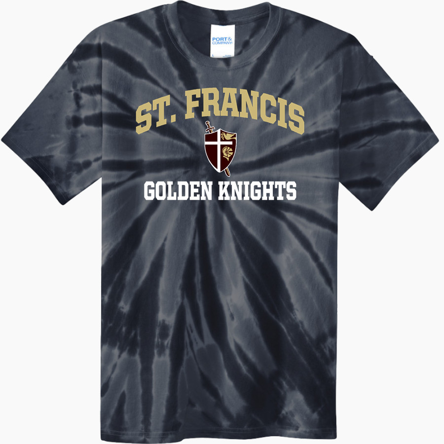 St. FRANCIS HIGH SCHOOL GOLDEN KNIGHTS <span class="pdp-name-mascot">SAINT FRANCIS GOLDEN KNIGHTS</span> Port & Company Youth Tie-Dye Tee