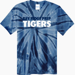 Bay Ridge Prep Tigers Port & Company Youth Tie-Dye Tee Front Thumbnail