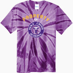 Holy Cross Crusaders Port & Company Youth Tie-Dye Tee Front Thumbnail