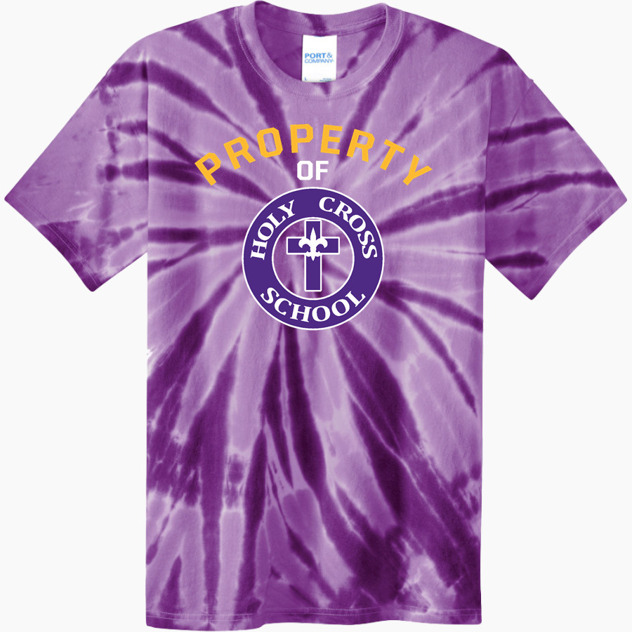 Holy Cross Crusaders Port & Company Youth Tie-Dye Tee