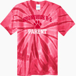 BRUNSWICK R-2 HIGH SCHOOL WILDCATS Port & Company Youth Tie-Dye Tee Front Thumbnail