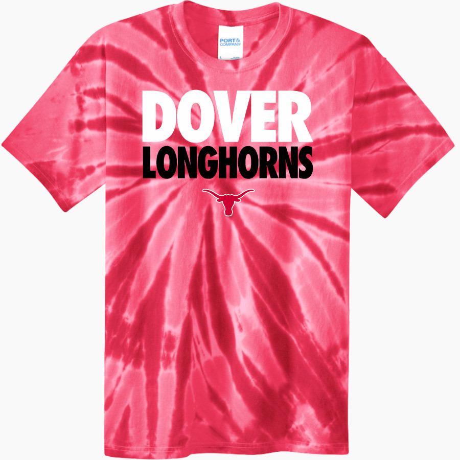 DOVER HIGH SCHOOL LONGHORNS Port & Company Youth Tie-Dye Tee