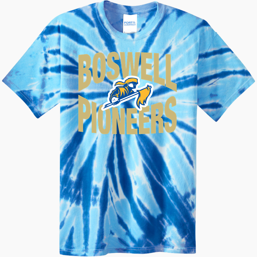 BOSWELL HIGH SCHOOL PIONEERS Port & Company Youth Tie-Dye Tee