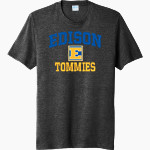 EDISON HIGH SCHOOL TOMMIES <span class="pdp-name-mascot">EDISON TOMMIES</span> Port & Company Men's Tri-Blend Short Sleeve T-Shirt Front Thumbnail