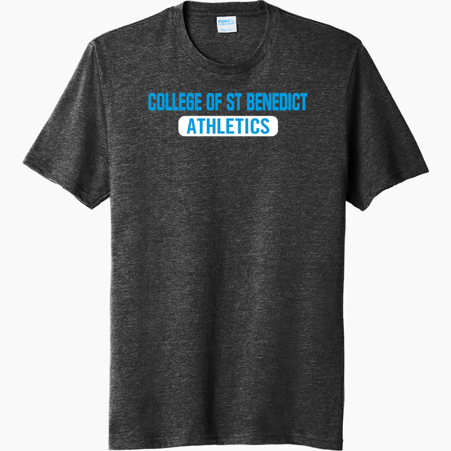 COLLEGE OF ST BENEDICT Bennies <span class="pdp-name-mascot">COLLEGE OF ST BENEDICT</span> Port & Company Men's Tri-Blend Short Sleeve T-Shirt