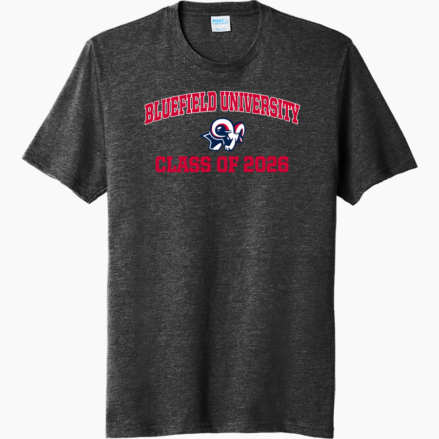 Bluefield University Sideline Store <span class="pdp-name-mascot">Bluefield University</span> Port & Company Men's Tri-Blend Short Sleeve T-Shirt