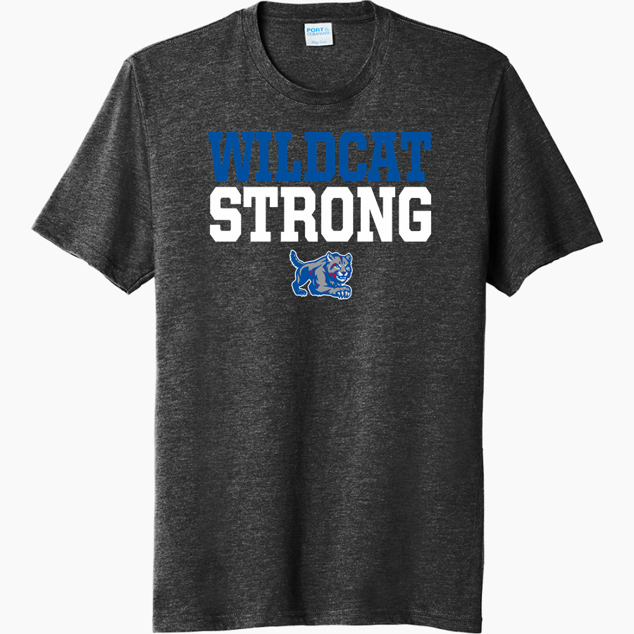 Castleton Wildcats <span class="pdp-name-mascot">Castleton Elementary Wildcats</span> Port & Company Men's Tri-Blend Short Sleeve T-Shirt