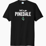 PINEDALE HIGH SCHOOL WRANGLERS Port & Company Men's Tri-Blend Short Sleeve T-Shirt Front Thumbnail