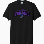 Trevecca University Trojans Port & Company Men's Tri-Blend Short Sleeve T-Shirt Front Thumbnail