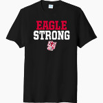 SANTIAM CHRISTIAN HIGH SCHOOL EAGLES Port & Company Men's Tri-Blend Short Sleeve T-Shirt Front Thumbnail