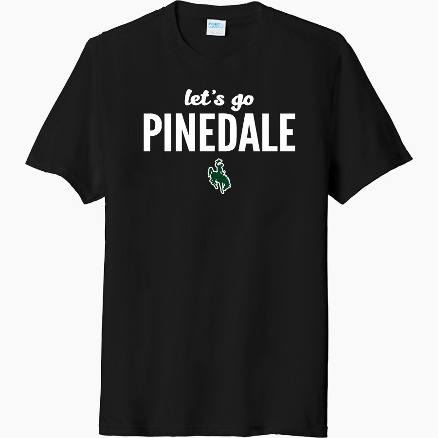 PINEDALE HIGH SCHOOL WRANGLERS Port & Company Men's Tri-Blend Short Sleeve T-Shirt
