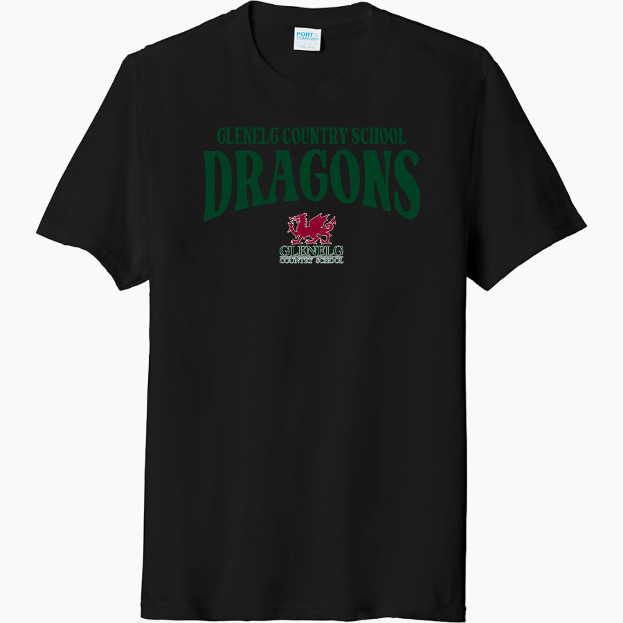 GLENELG COUNTRY SCHOOL DRAGONS <span class="pdp-name-mascot">GLENELG COUNTRY DRAGONS</span> Port & Company Men's Tri-Blend Short Sleeve T-Shirt