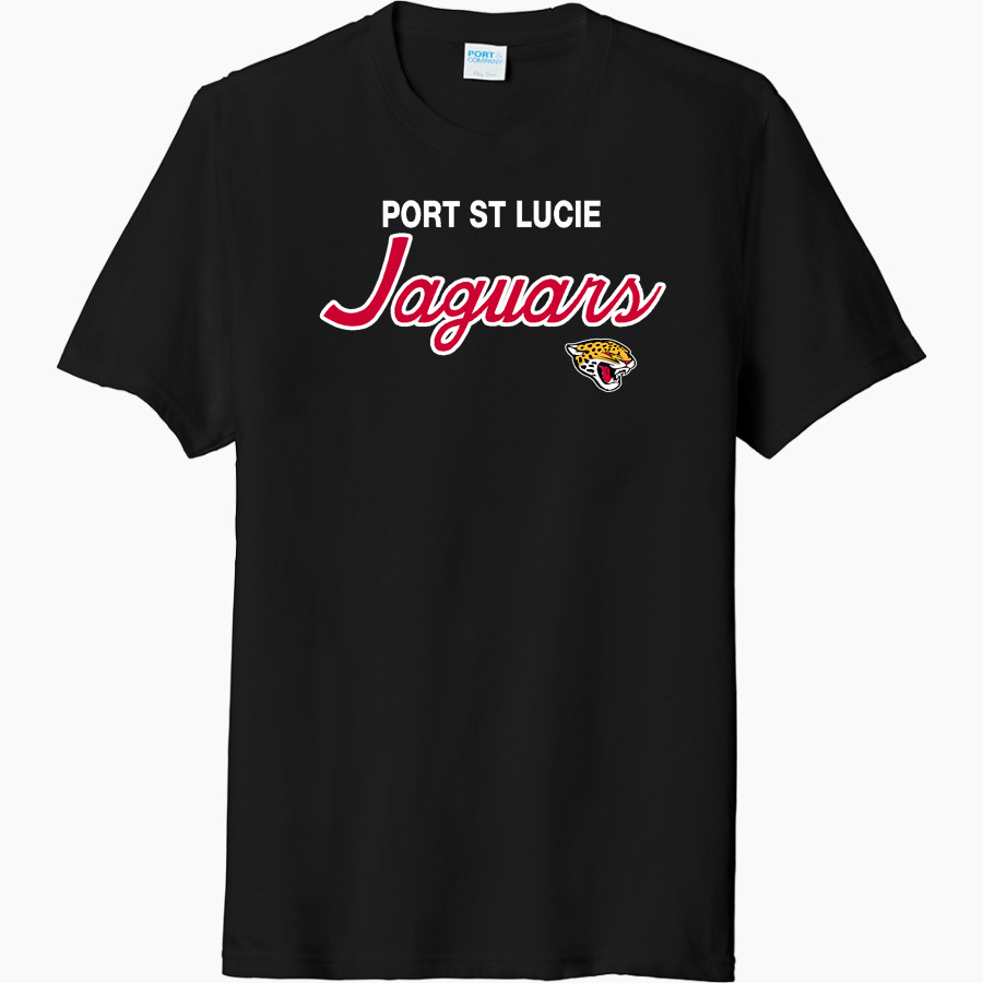 PORT ST LUCIE HIGH SCHOOL JAGUARS Port & Company Men's Tri-Blend Short Sleeve T-Shirt