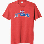 MARTINSVILLE HIGH SCHOOL ARTESIANS Port & Company Men's Tri-Blend Short Sleeve T-Shirt Front Thumbnail